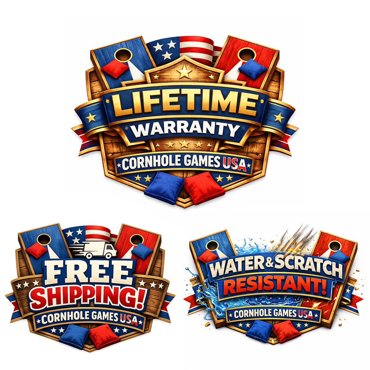 Lifetime Warranty + Free Shipping + Water & scratch resistant seal