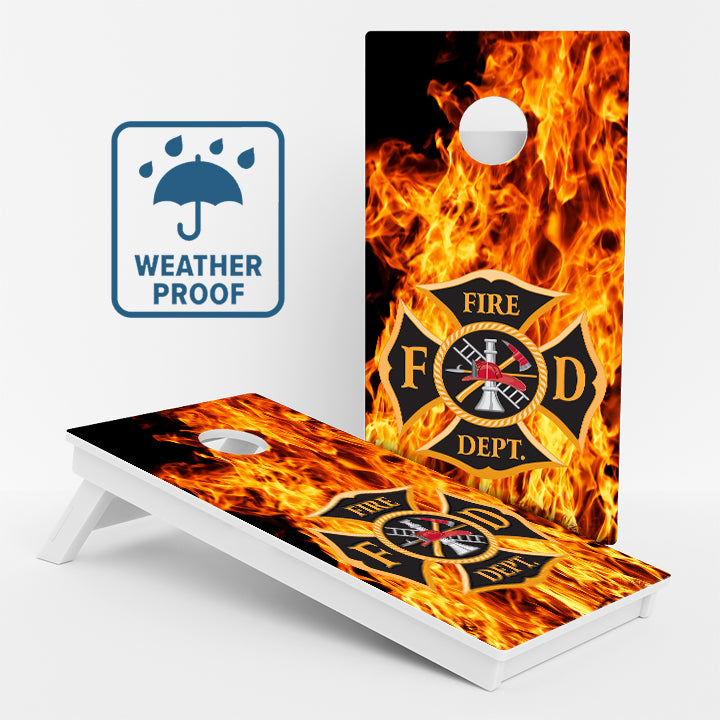 Fire Department Weather Proof Cornhole Boards