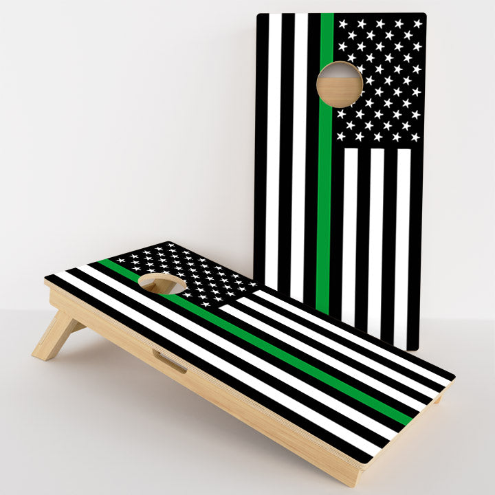 Thin Green Line Flag Professional Cornhole Boards