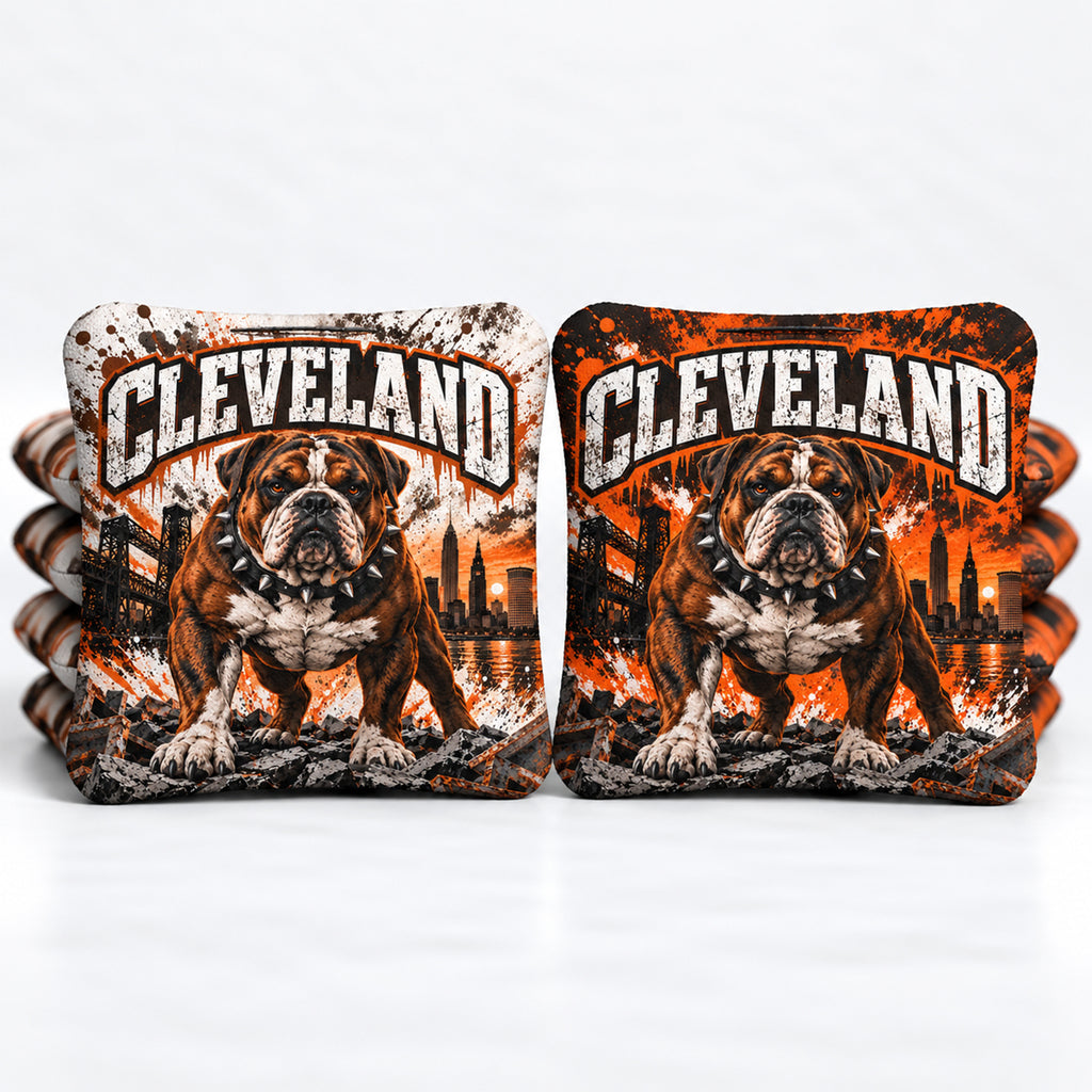 Cleveland Football 8 Pro Cornhole Bags