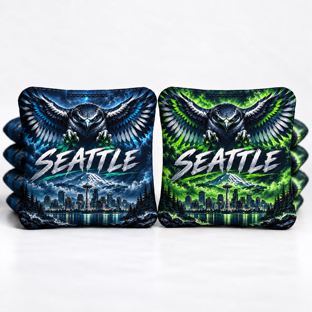 Seattle Football 8 Pro Cornhole Bags