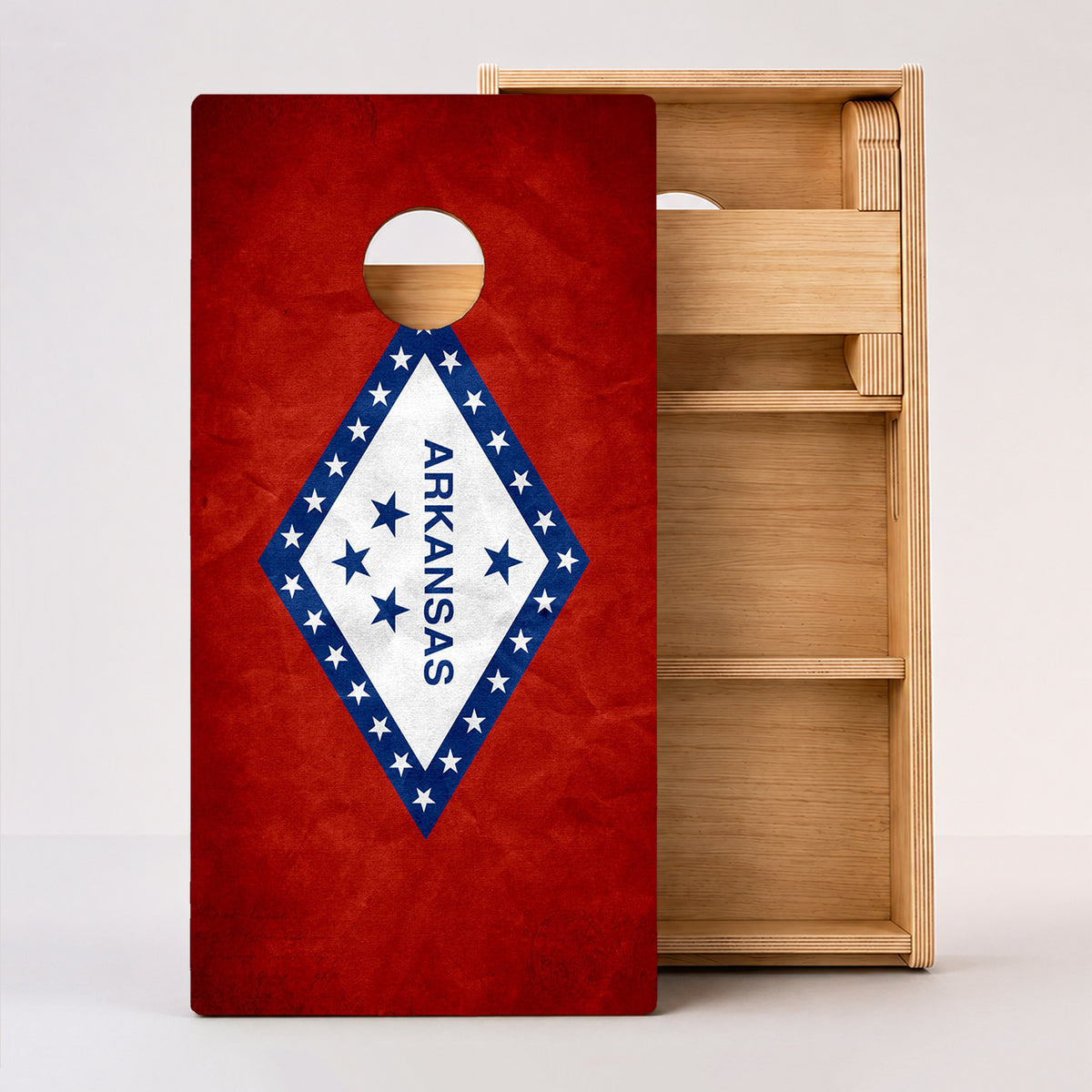 Arkansas Flag Professional Cornhole Boards