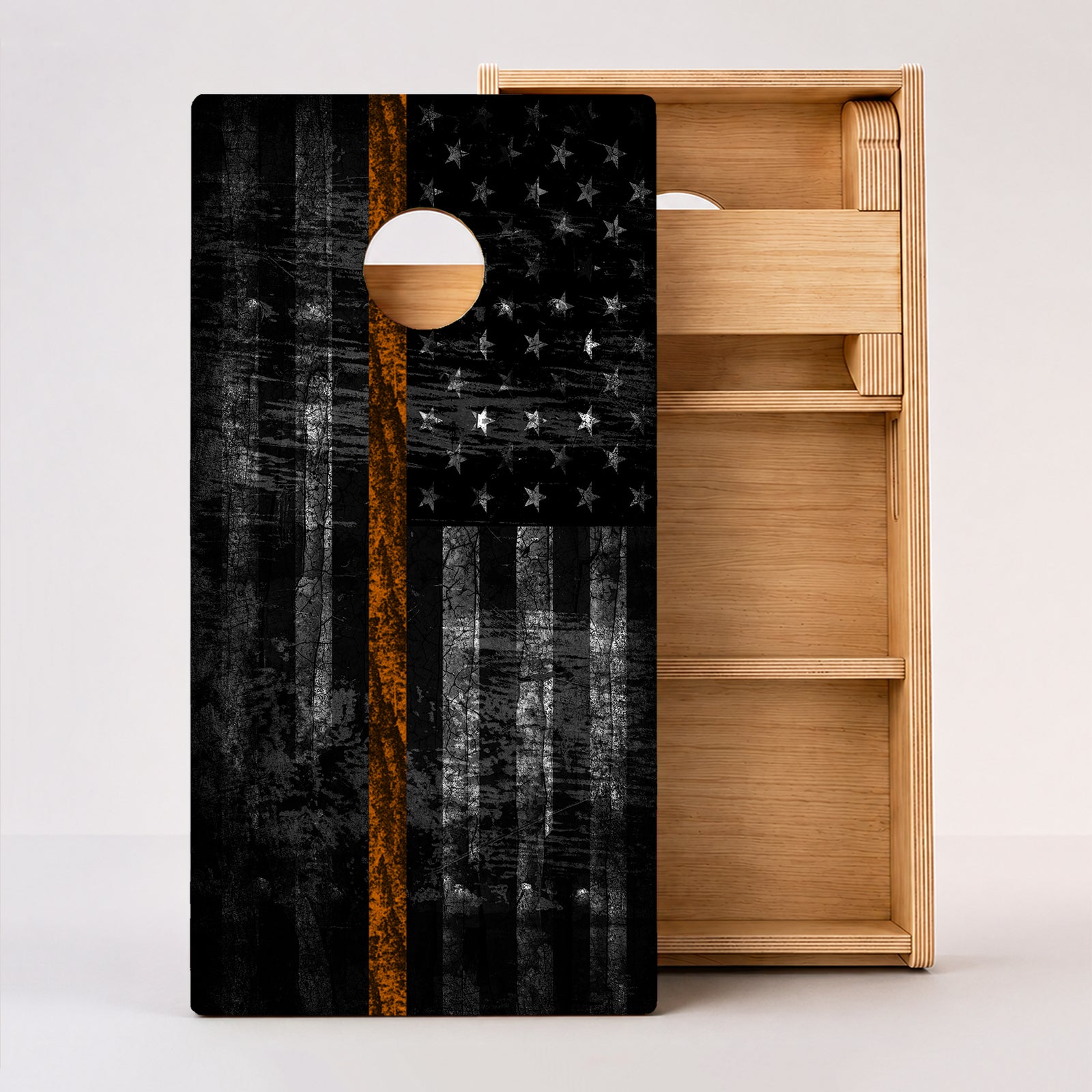 Thin Orange Line Flag Professional Cornhole Boards