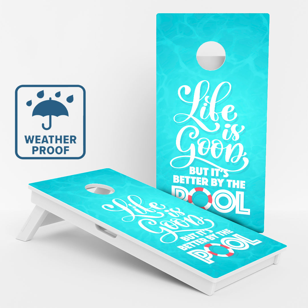 Weather Proof Pool Cornhole Boards