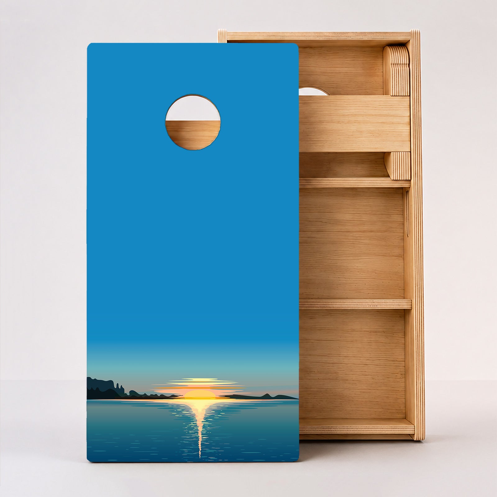 Lake Sunset Professional Cornhole Boards