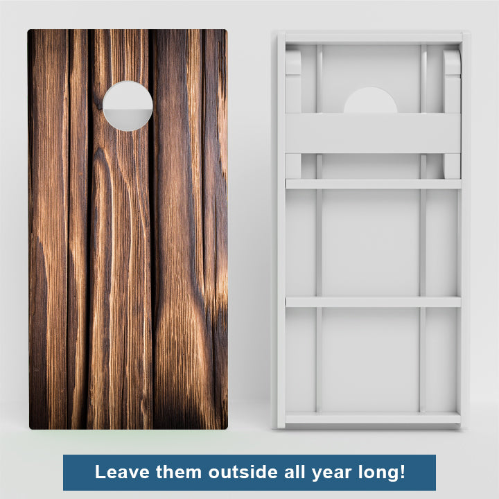Thick Wood Grain Weather Proof Cornhole Boards
