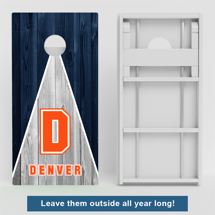 Denver Football Weather Proof Cornhole Boards