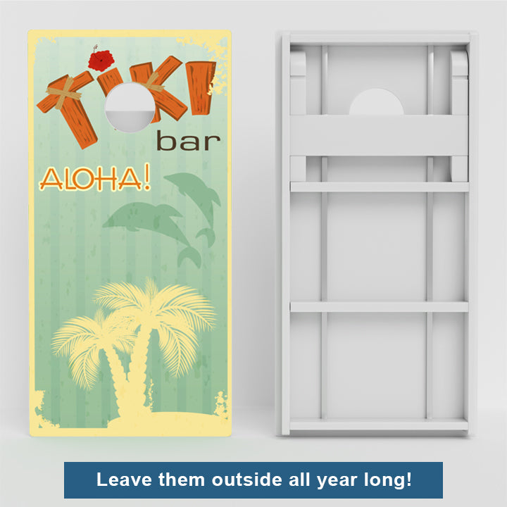 Tiki Bar Weather Proof Cornhole Boards