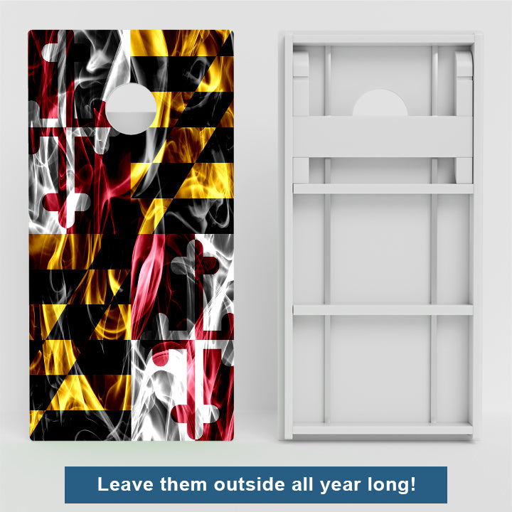 Maryland Flag Weather Proof Cornhole Boards