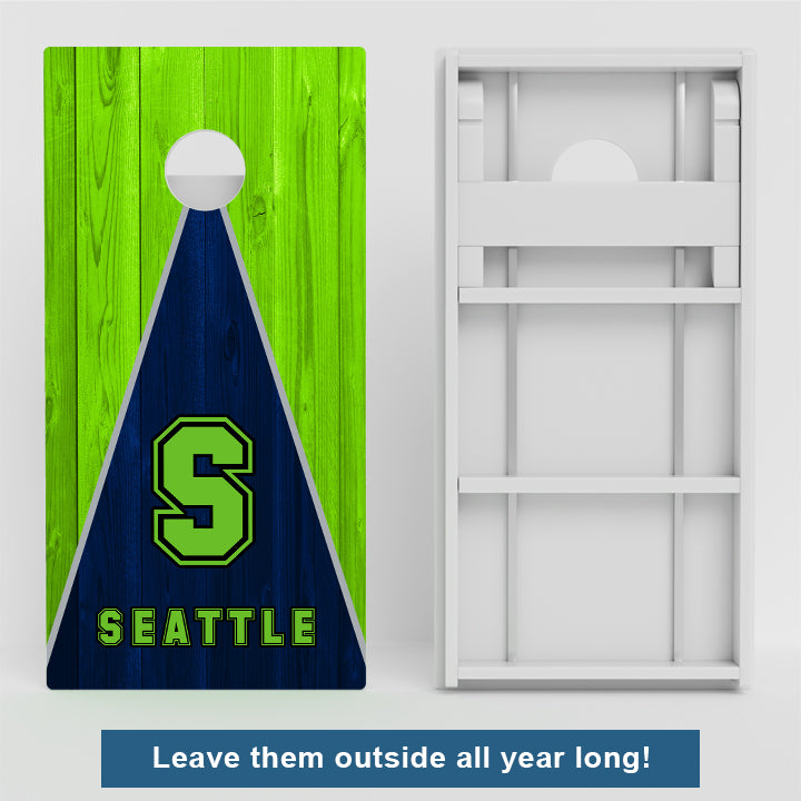 Seattle Football Weather Proof Cornhole Boards