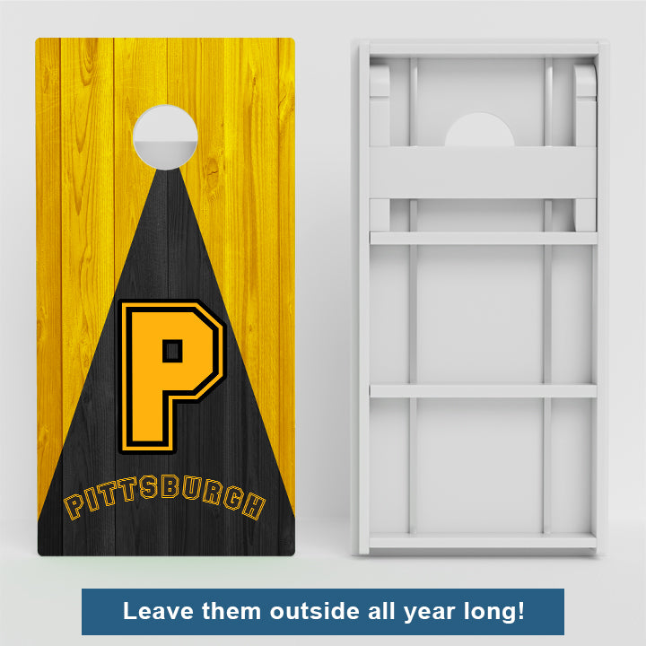 Pittsburgh Baseball Weather Proof Cornhole Boards