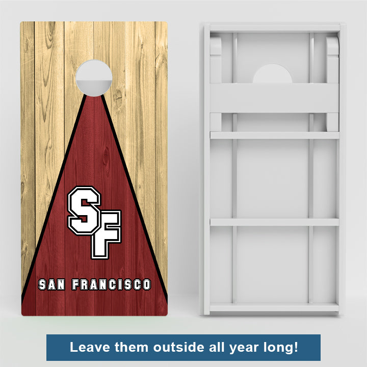 San Francisco Football Weather Proof Cornhole Boards