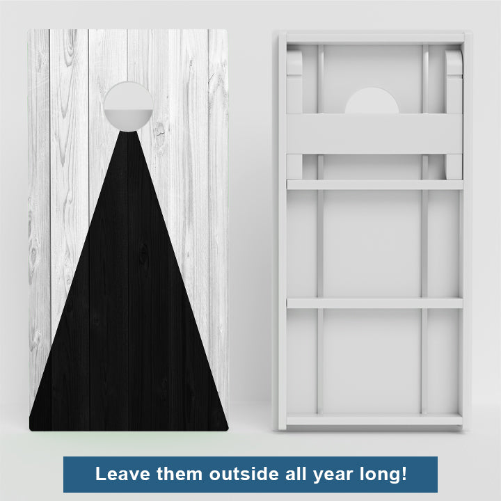 Black & Grey Weather Proof Cornhole Boards