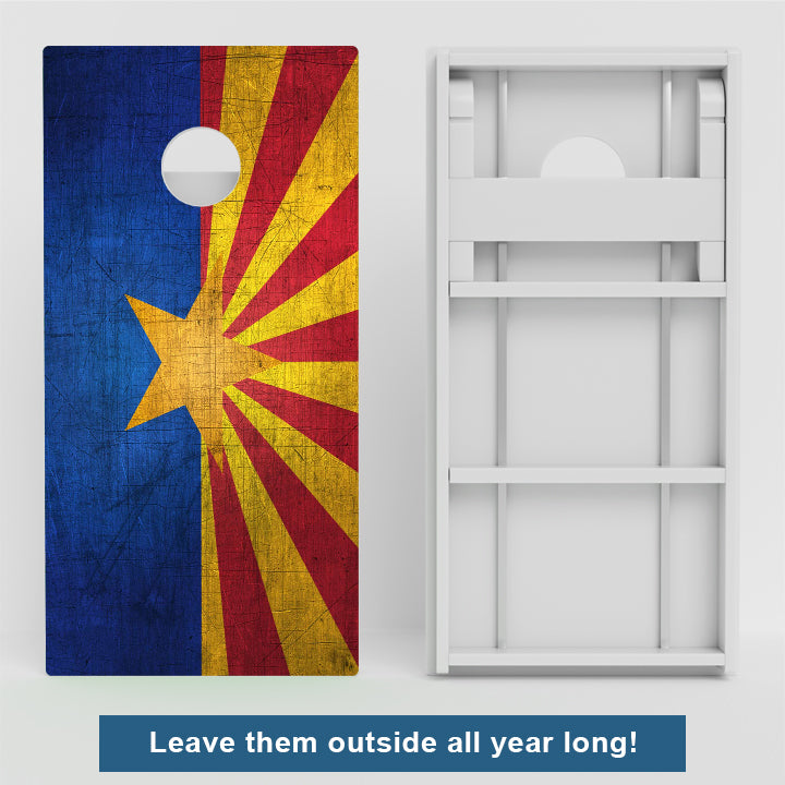 Arizona Flag Weather Proof Cornhole Boards