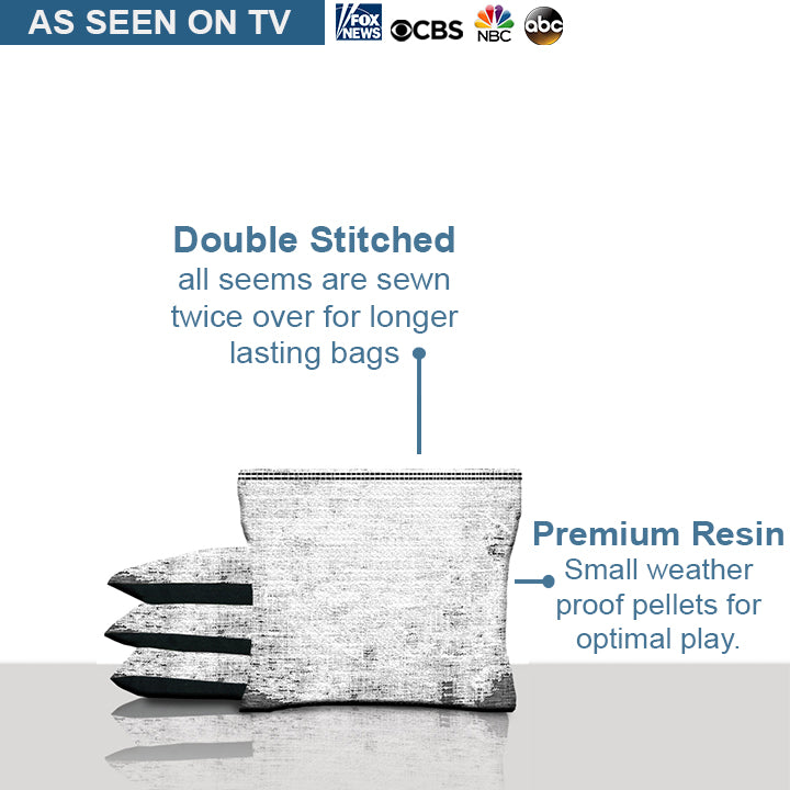 White Camo Cornhole Bags