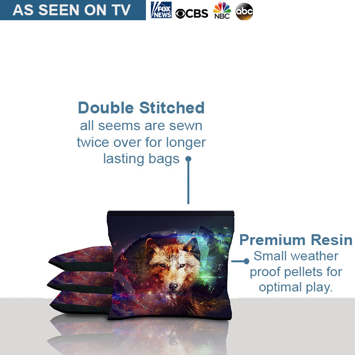 Earth Wolf Cornhole Bags