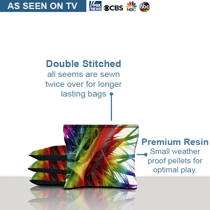 Color Web Cornhole Bags
