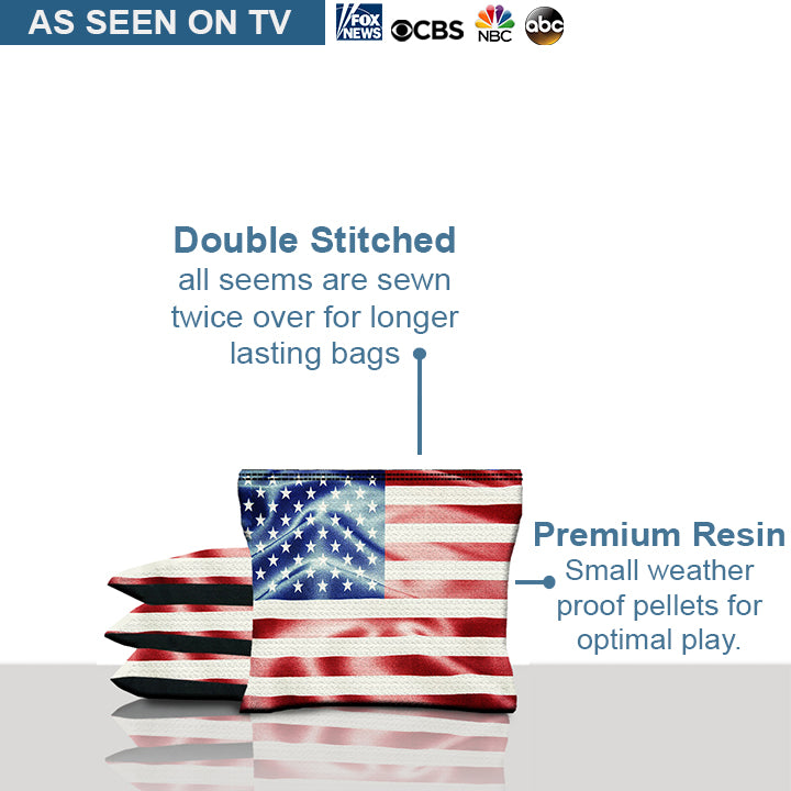Patriotic Flag Cornhole Bags