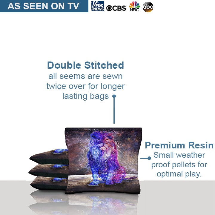 Moon Lion Cornhole Bags