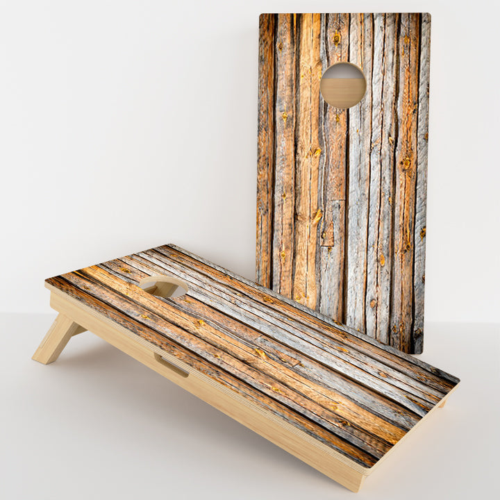 Bark Wood Grain Professional Cornhole Boards