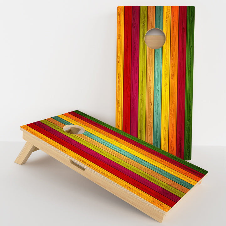 Wood Grain Colors Professional Cornhole Boards