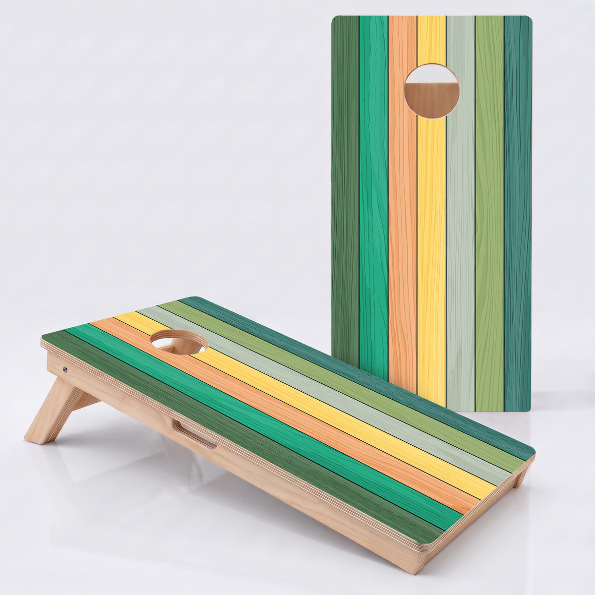 Vintage Wood Grain Professional Cornhole Boards