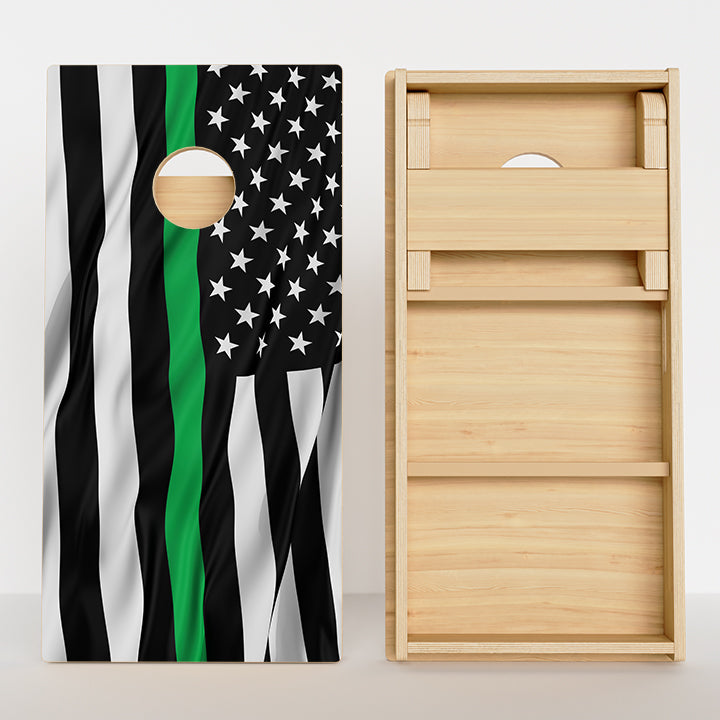 Military Line American Flag Professional Cornhole Boards