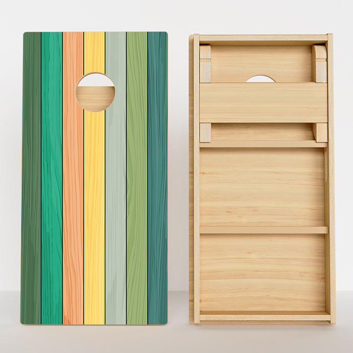 Vintage Wood Grain Professional Cornhole Boards