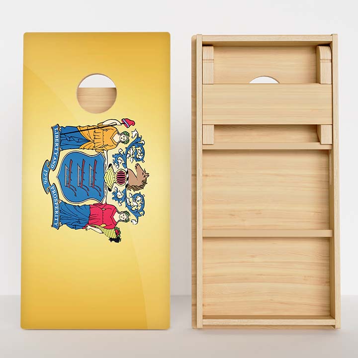 New Jersey Flag Professional Cornhole Boards
