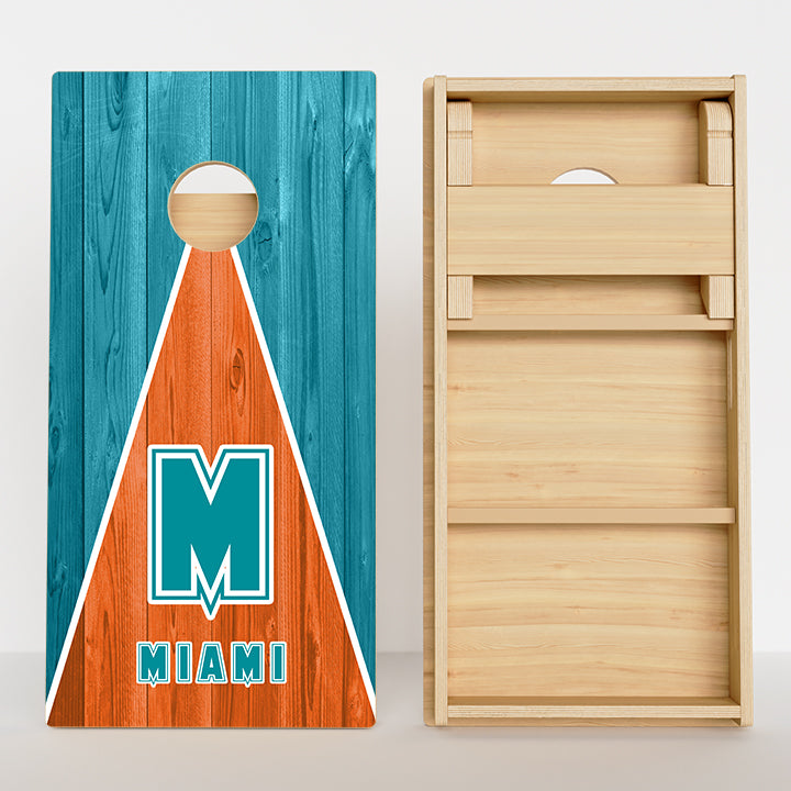 Miami Football Professional Cornhole Boards