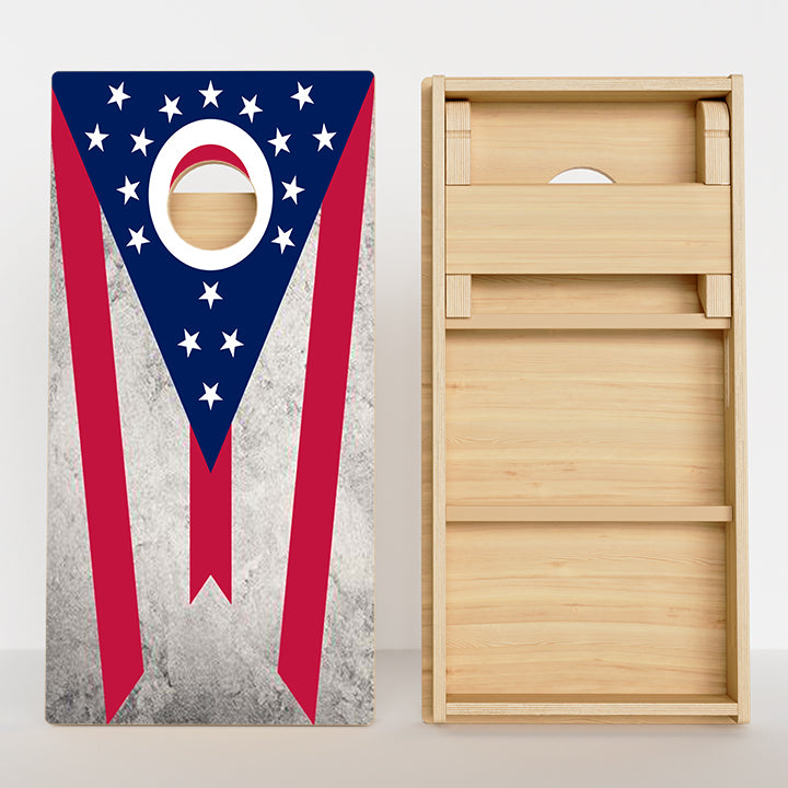 Ohio Flag Professional Cornhole Boards