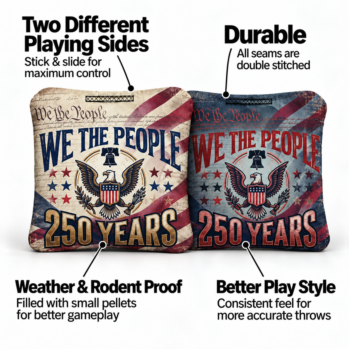 8 America 250 Pro Cornhole Bags