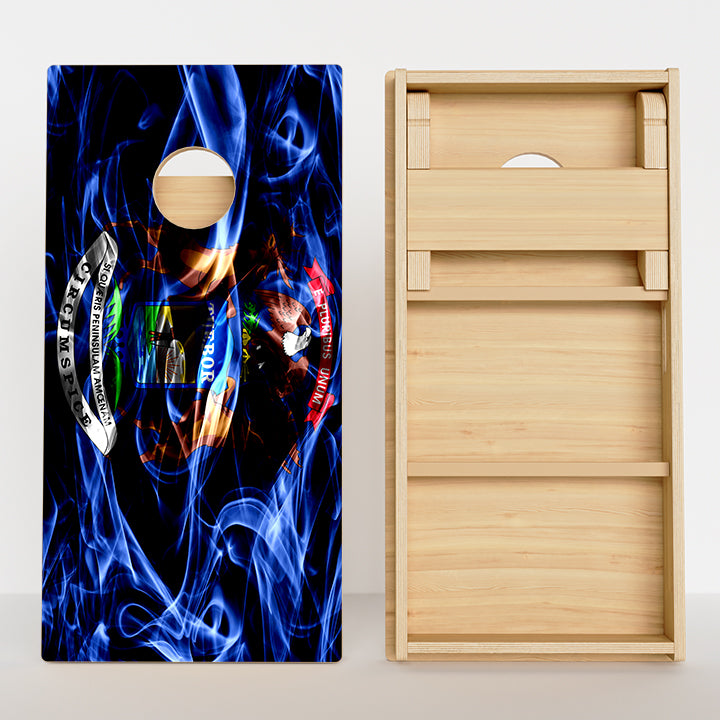 Michigan Flag Professional Cornhole Boards