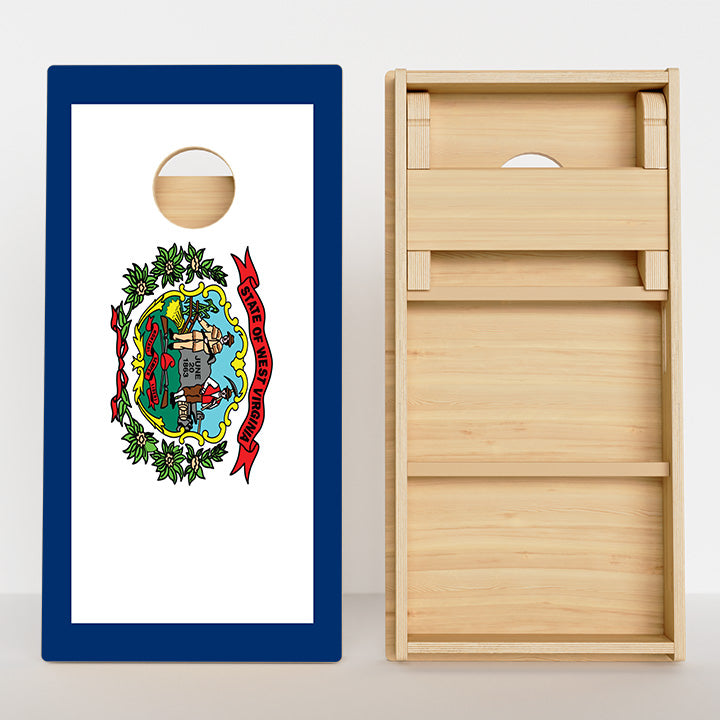 West Virginia Flag Professional Cornhole Boards