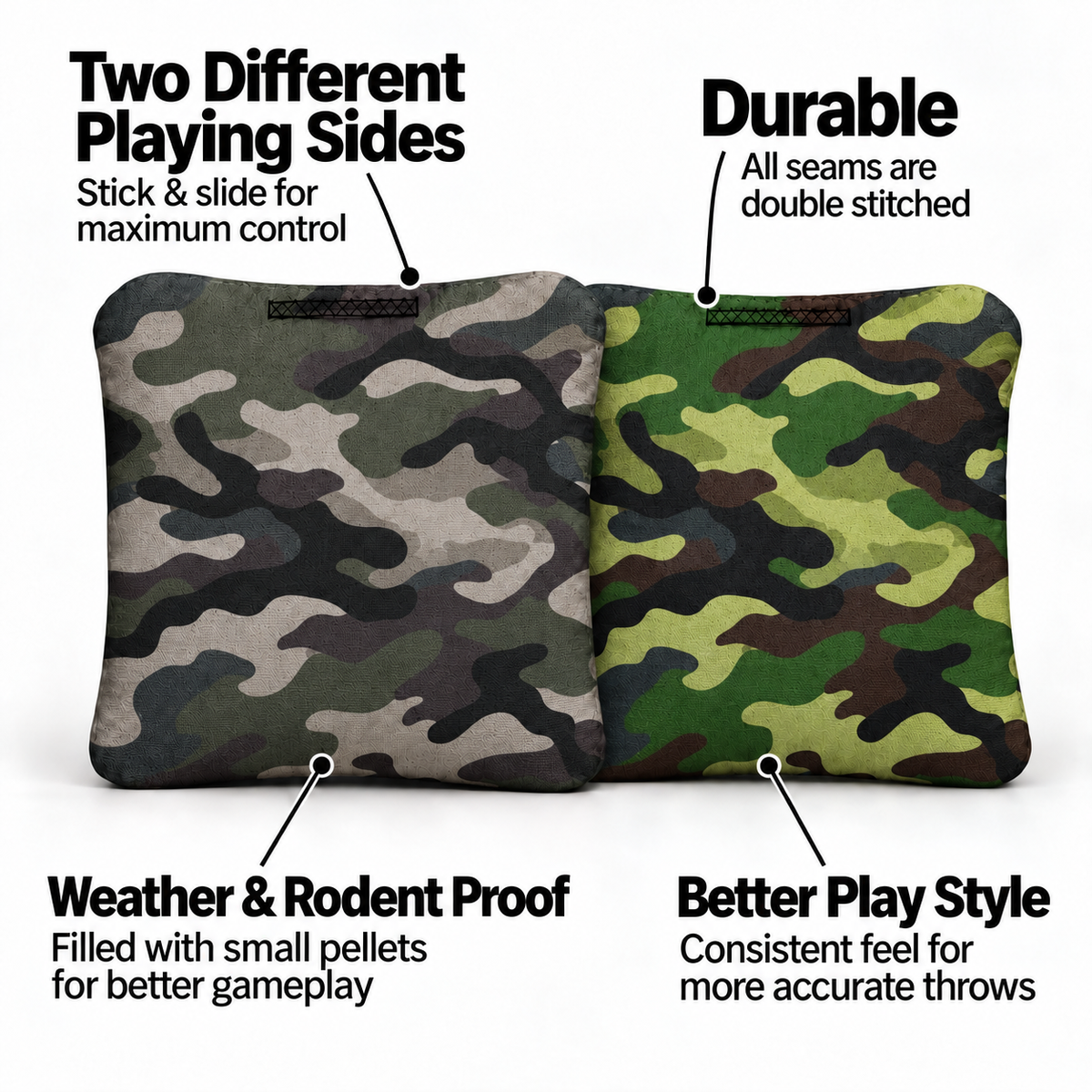 8 Camo Pro Cornhole Bags