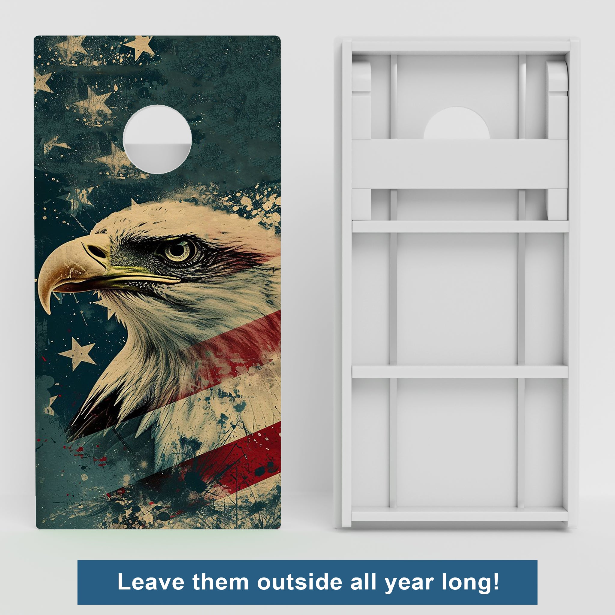 Weather Proof Patriotic Cornhole Boards