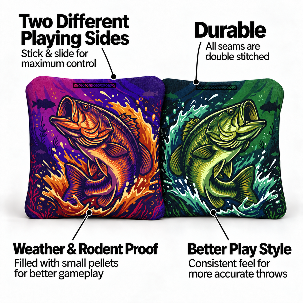 8 Bass Pro Cornhole Bags