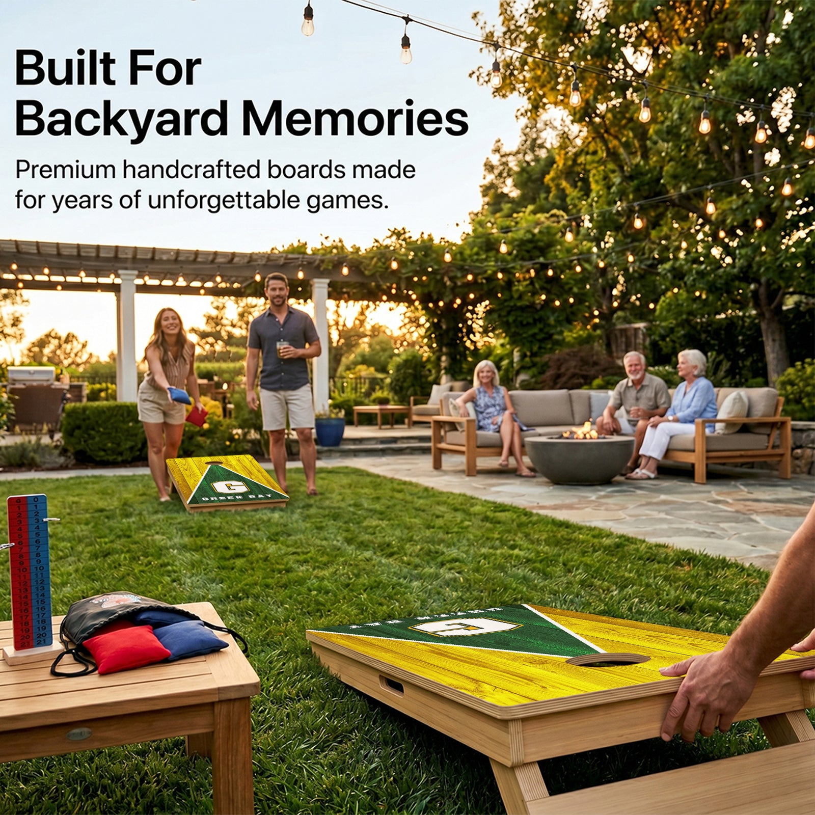 Green Bay Wisconsin Football Professional Cornhole Boards