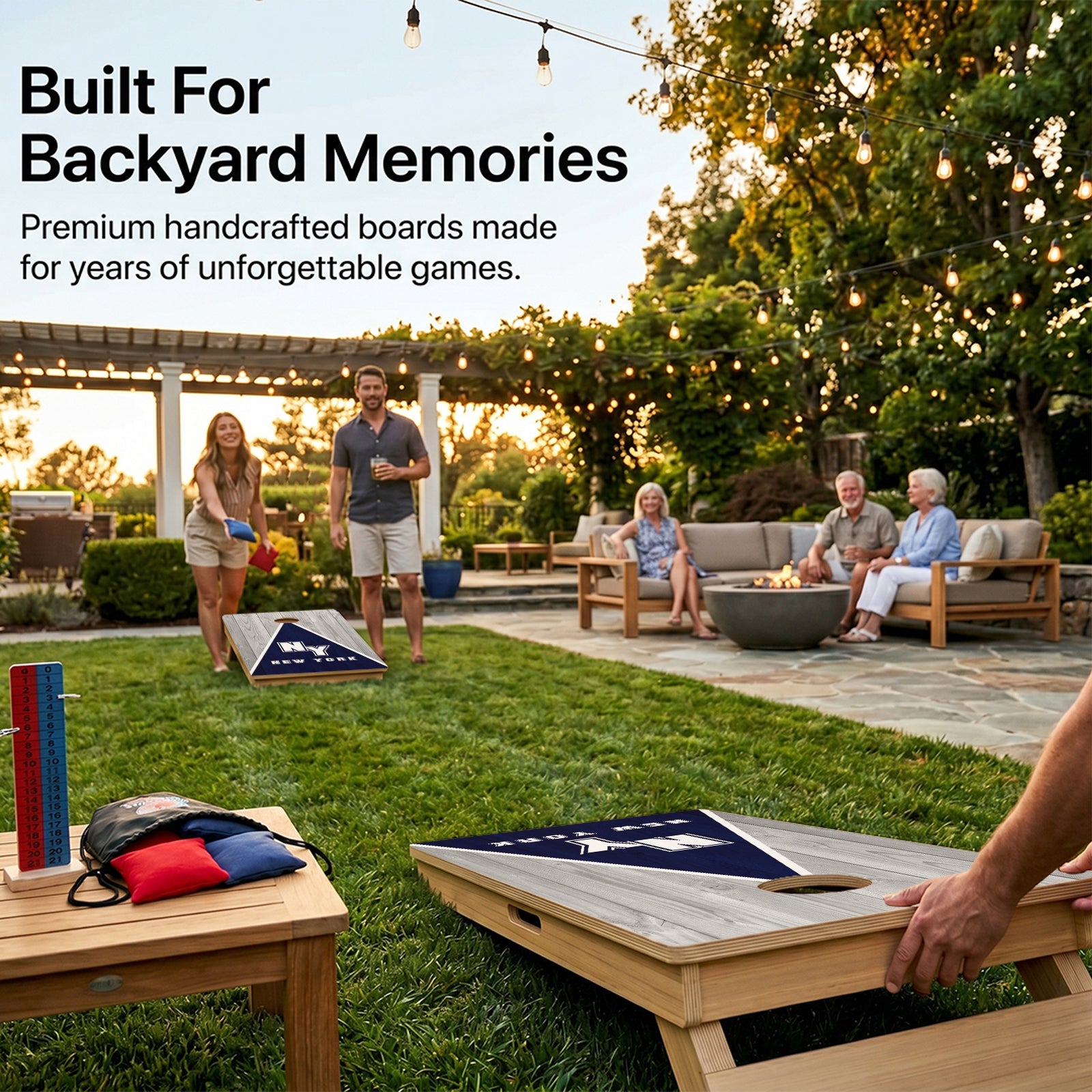 New York Baseball Professional Cornhole Boards