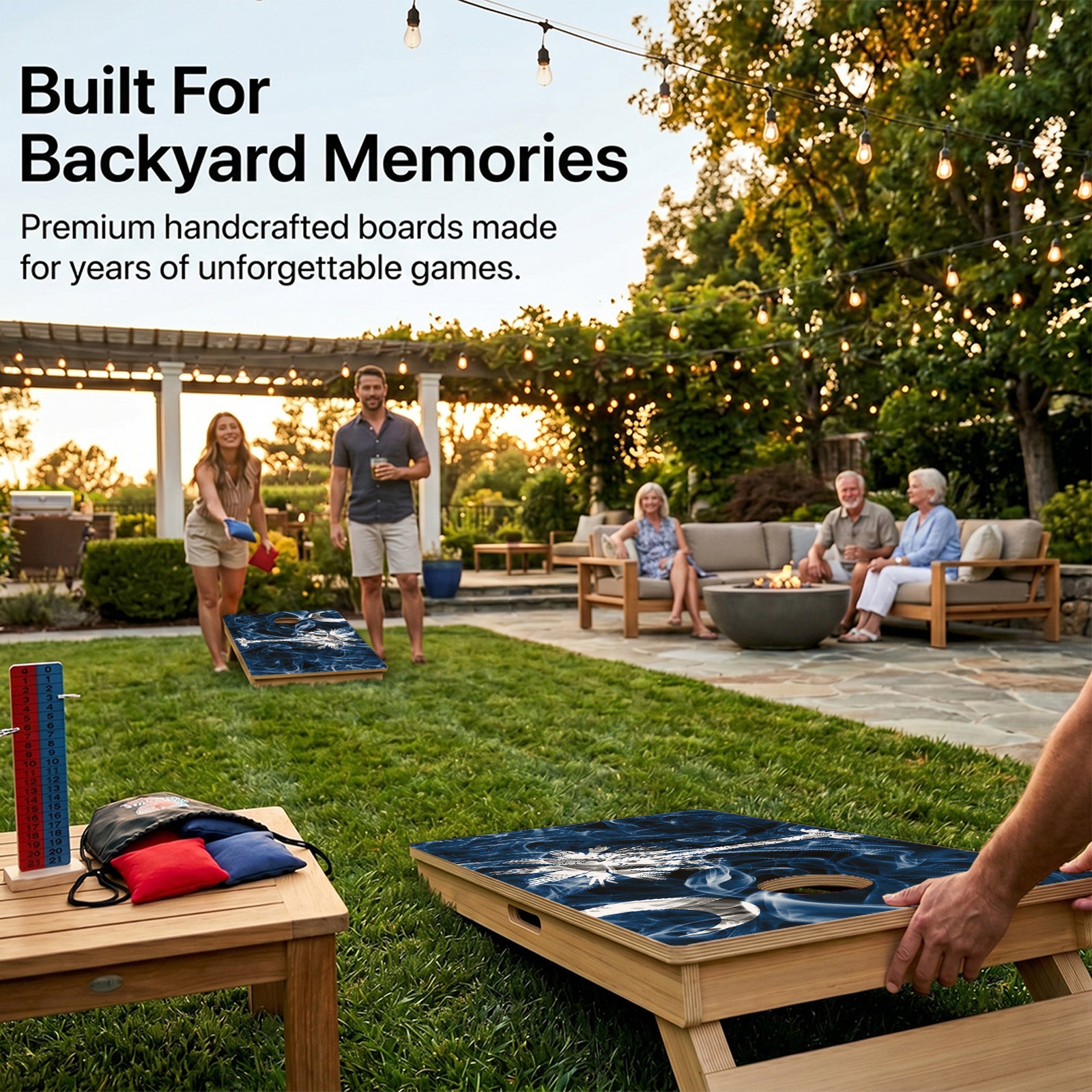 South carolina Flag Professional Cornhole Boards
