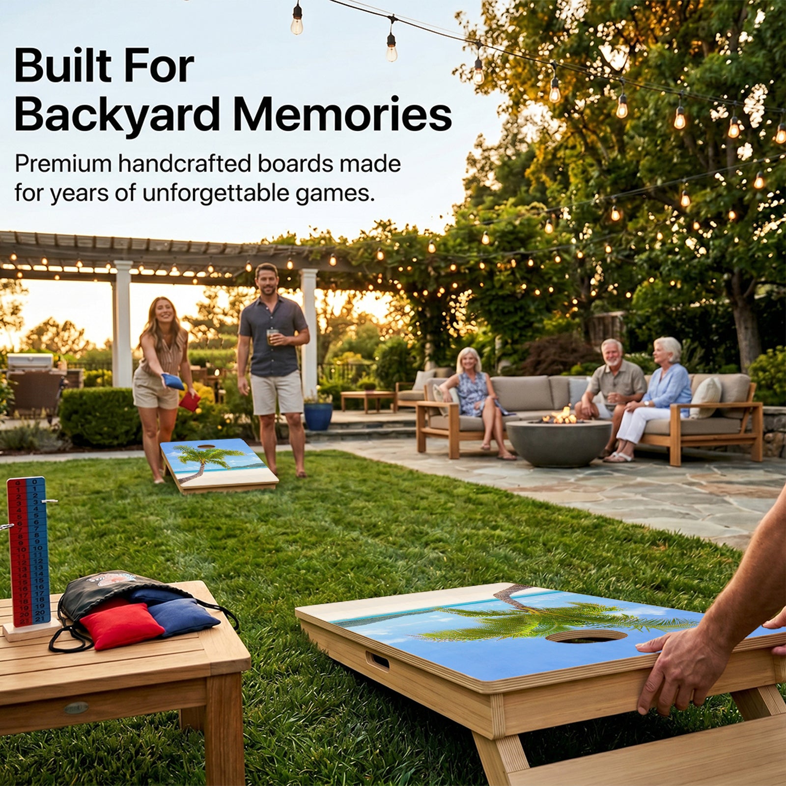 Beach Paradise Professional Cornhole Boards