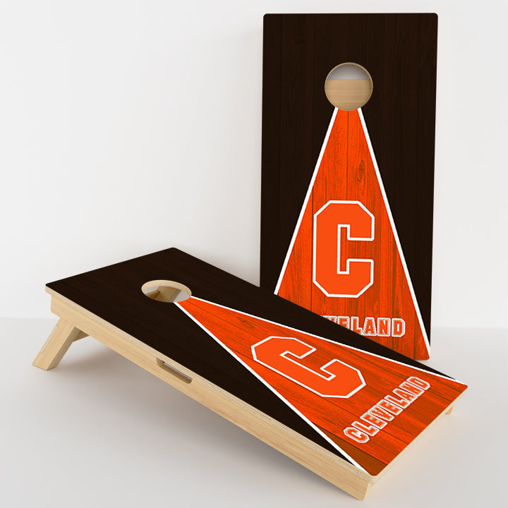 Cleveland Football Professional Cornhole Boards