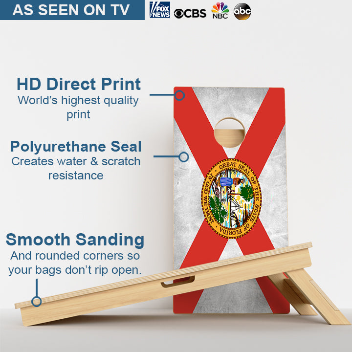 Florida Flag Professional Cornhole Boards