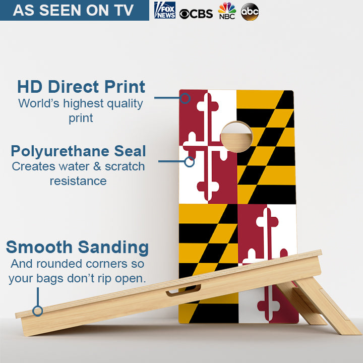 Maryland Flag Professional Cornhole Boards