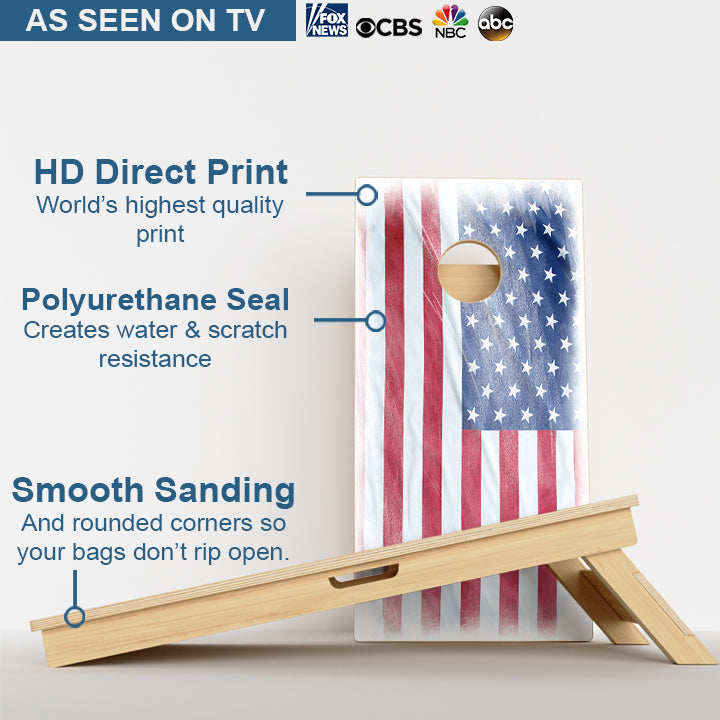 Murky American Flag Professional Cornhole Boards
