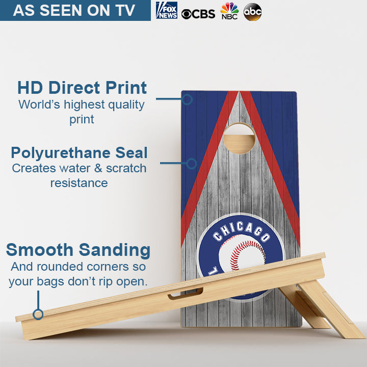 Chicago Baseball Professional Cornhole Boards