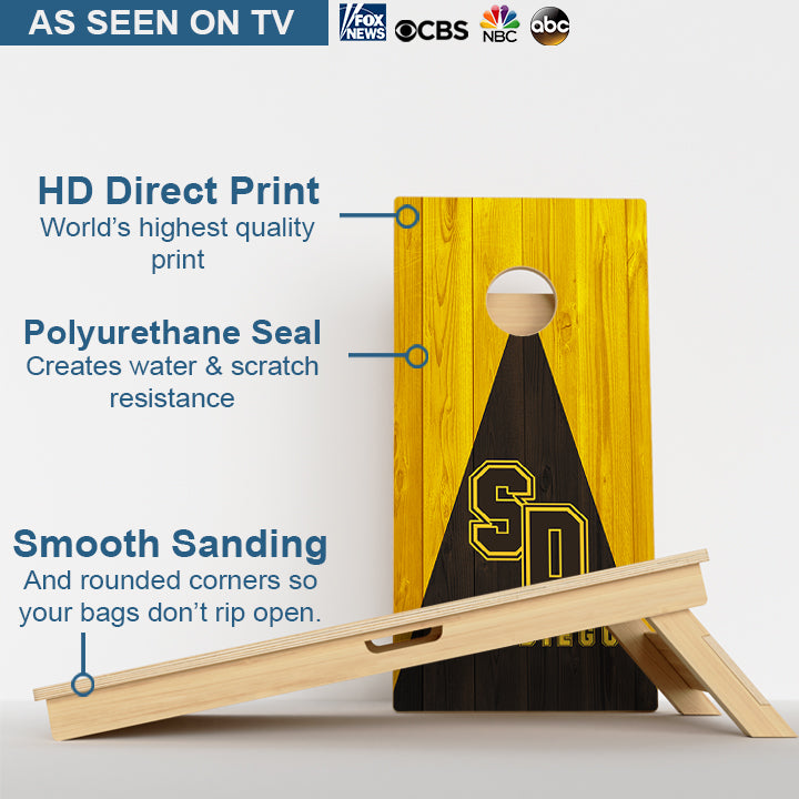 San Diego Baseball Professional Cornhole Boards