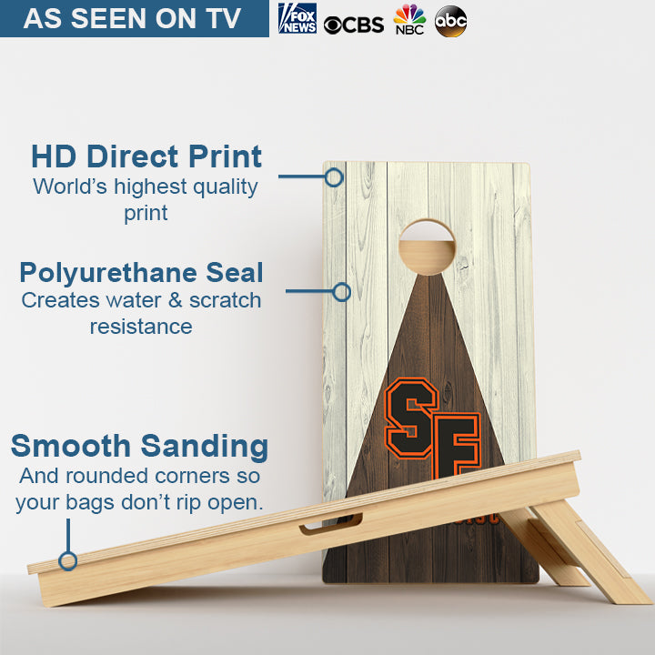 San Francisco Baseball Professional Cornhole Boards