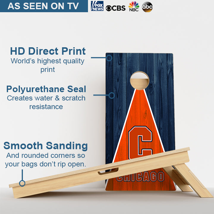 Chicago Football Professional Cornhole Boards