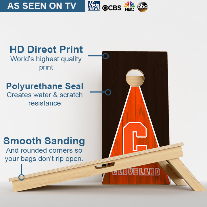 Cleveland Football Professional Cornhole Boards
